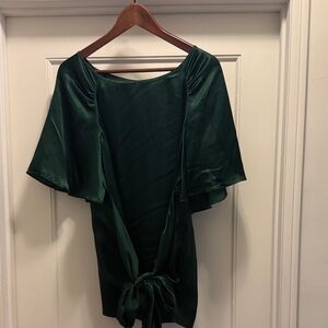 Banana Republic Emerald Satin Top